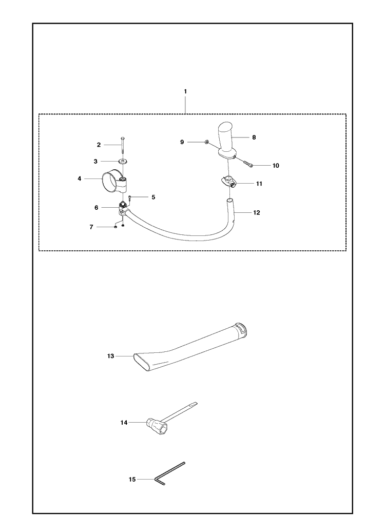 Accessories 2 Diagram and Parts List for 356BT  Husqvarna Leaf Blower / Vacuum