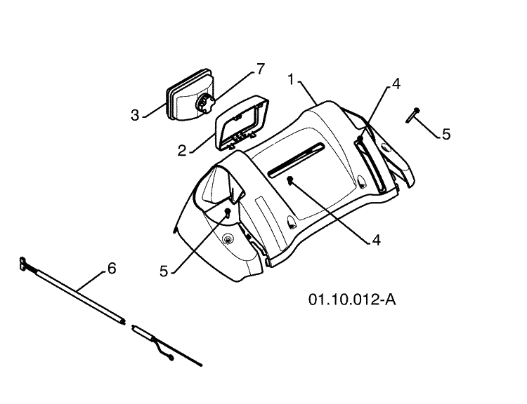 Handles-D Diagram and Parts List for 924SB (96193004500)(2009-06) Husqvarna Snow Blower