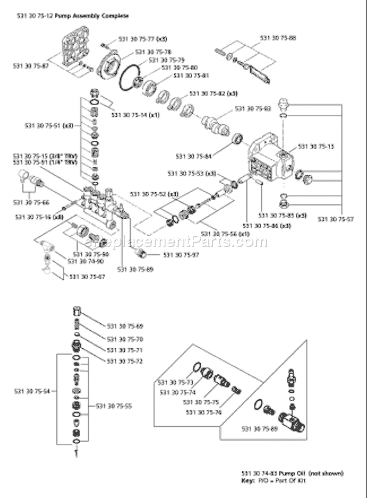 Page A Diagram and Parts List for 6026PW 6026 PW 2006-03 Husqvarna Pressure Washer