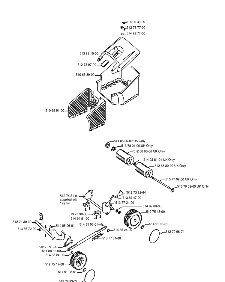 Wheels And Tires Diagram and Parts List for ROYAL43 2003-01 Husqvarna Lawn Mower
