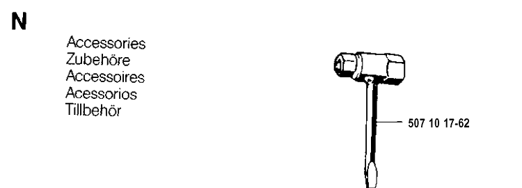 Accessories Diagram and Parts List for 35 19902200001-Current Husqvarna Chainsaw