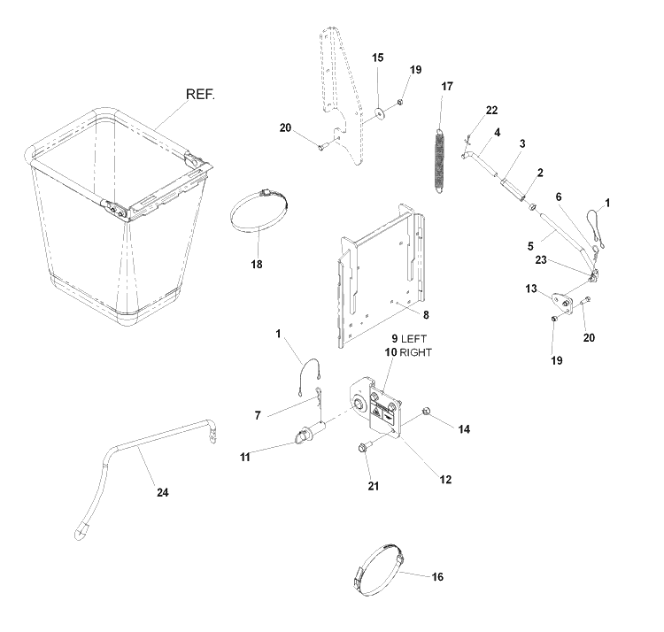 Mounting Kit Diagram and Parts List for IZ5225TXPKOA (968999307)(2007-04) Husqvarna Lawn Mower