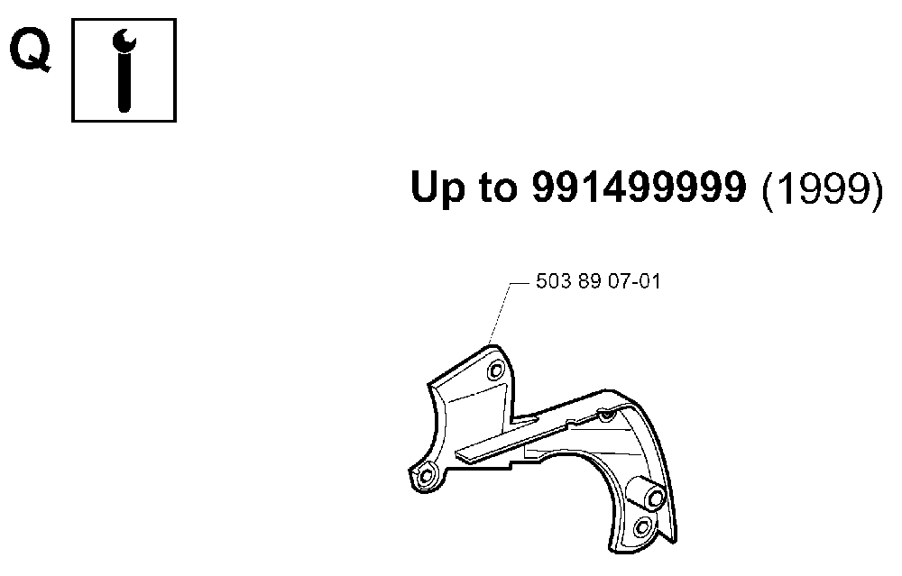 Service Updates Diagram and Parts List for 345EPA 19993600001-20013500000 Husqvarna Chainsaw