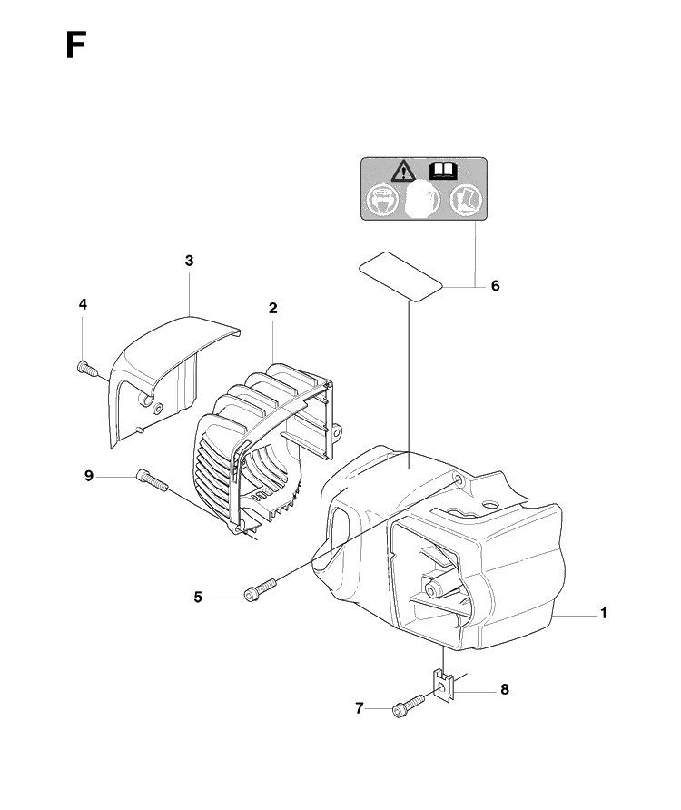 Cover Diagram and Parts List for 326HD60 (X-SERIES)(20082200001-20090900000) Husqvarna Hedge Trimmer