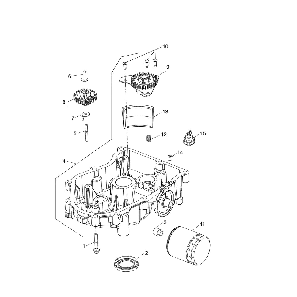 Engine >> Lubrication Diagram and Parts List for LGT2654-96045004700  Husqvarna Lawn Tractor