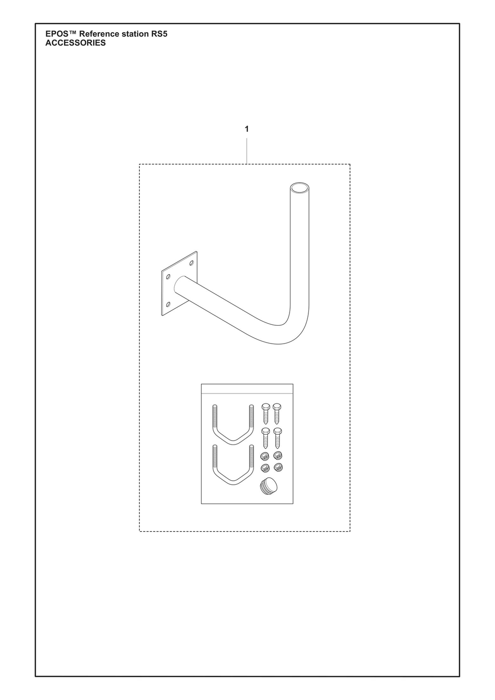 Accessories Diagram and Parts List for EPOSTM RS5 Husqvarna Lawn Mower