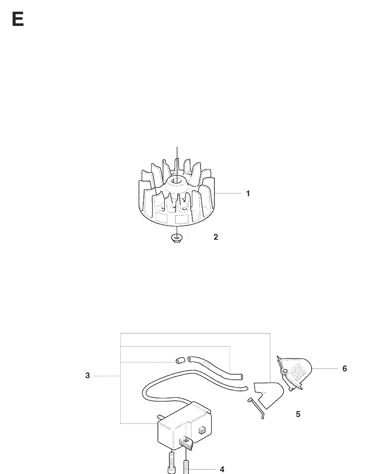 Ignition System Diagram and Parts List for 325HD60 (X-SERIES)(20081400001-20090400000) Husqvarna Hedge Trimmer