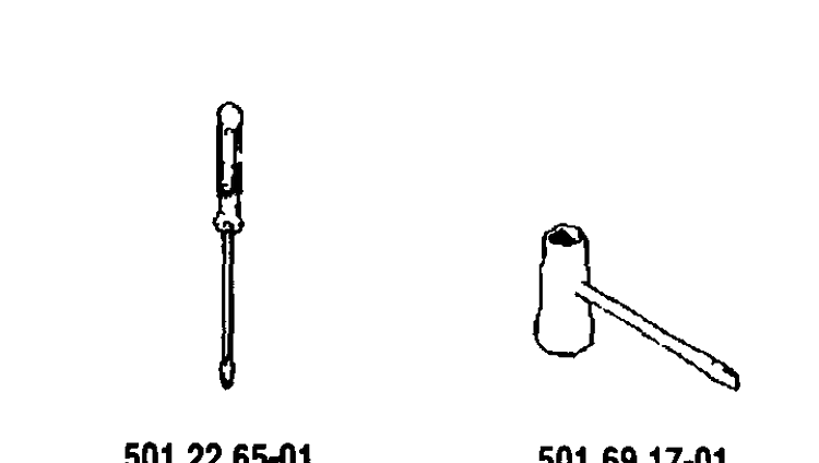 Accessories Diagram and Parts List for 61 1991-03 Husqvarna Chainsaw