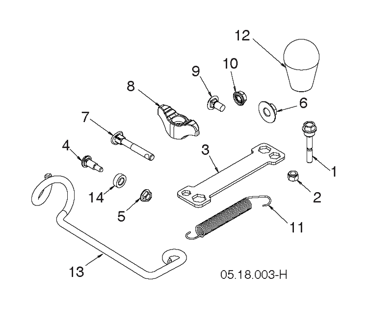 Accessories Diagram and Parts List for ST224P  Husqvarna Snow Blower