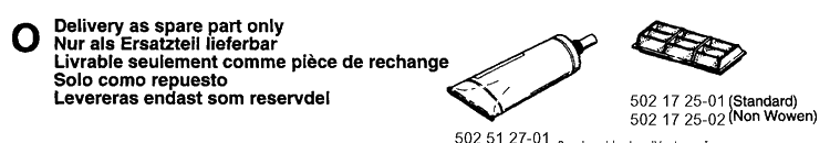 Accessories 2 Diagram and Parts List for 250R 19954000001-19973100000 Husqvarna Brush Cutter