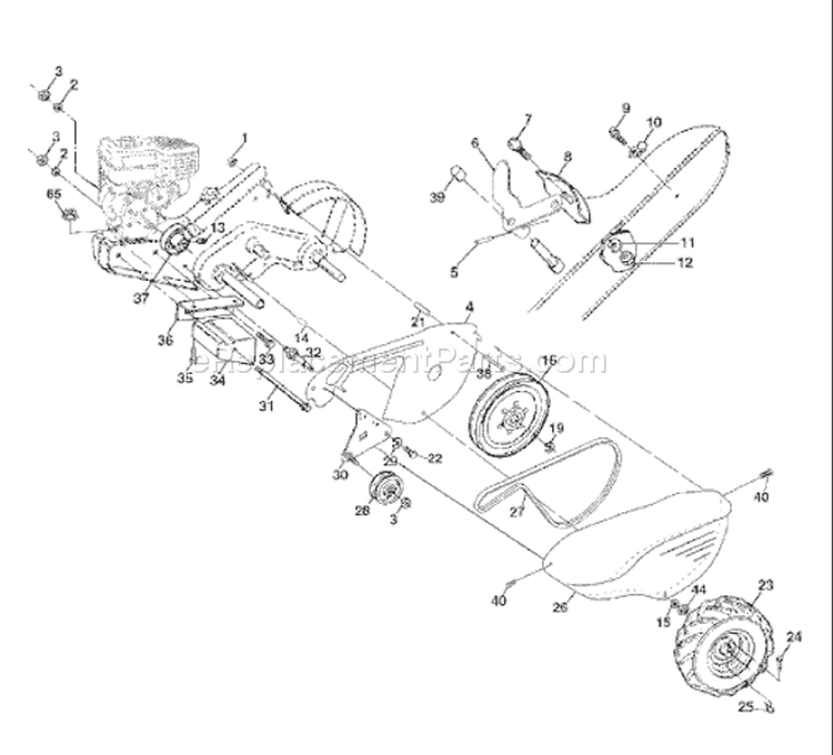 Page C Diagram and Parts List for 650CRTC 650 CRTC 954328030 -2002-11 Husqvarna Tiller