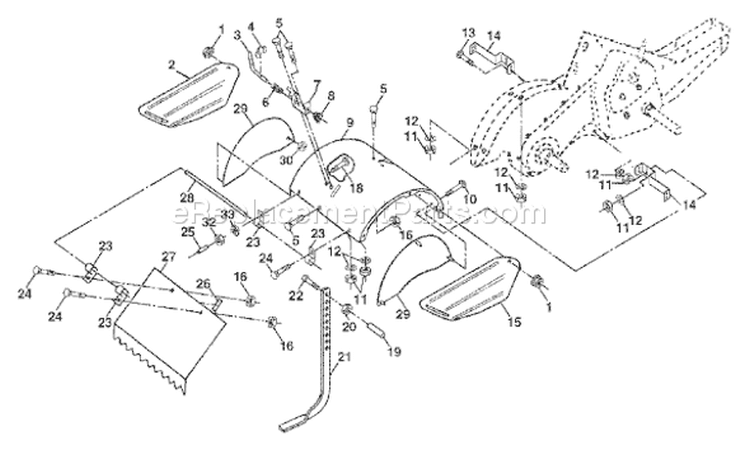 Page F Diagram and Parts List for 650CRTC 650 CRTC 954328030 -2002-11 Husqvarna Tiller
