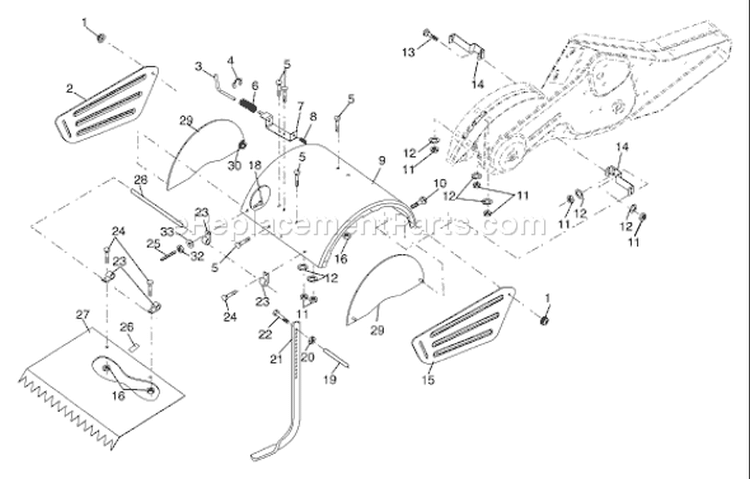 Page F Diagram and Parts List for 650RTT 650 RTT 96093000200 -2005-08 Husqvarna Tiller