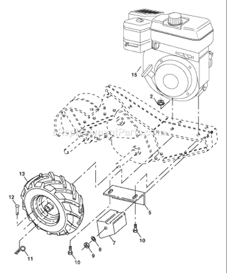 Page D Diagram and Parts List for 650RTT 650 RTT 9609300201 -2006-12 Husqvarna Tiller