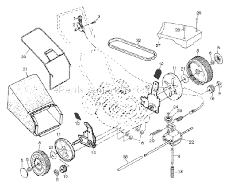 Page A Diagram and Parts List for 6522CHB 6522 CHB 954222725 -2001-10 Husqvarna Lawn Mower