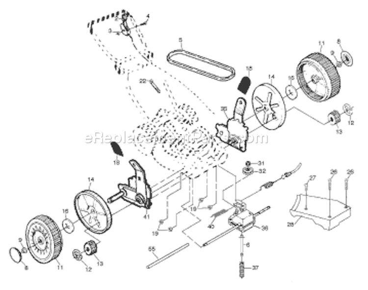 Page C Diagram and Parts List for 6522SHB 6522 SHB 954222718 -2001-10 Husqvarna Lawn Mower