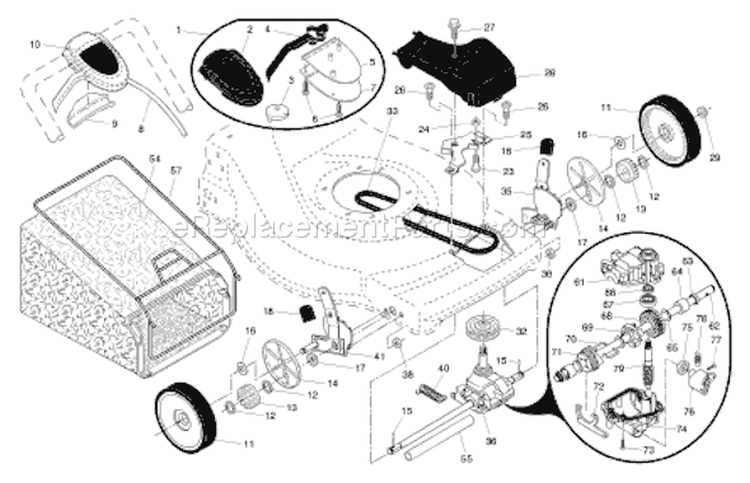 Page A Diagram and Parts List for 6522SH 6522 SH 96143000902 -2006-02 Husqvarna Lawn Mower