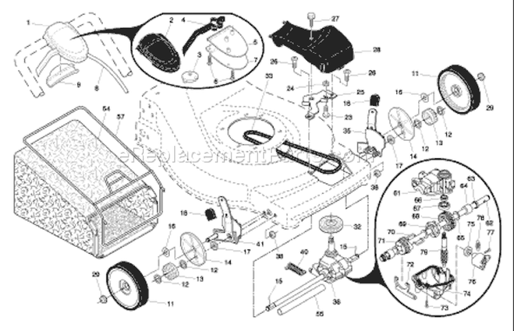 Page A Diagram and Parts List for 6522SL 6522 SL 96143000803 -2006-01 Husqvarna Lawn Mower