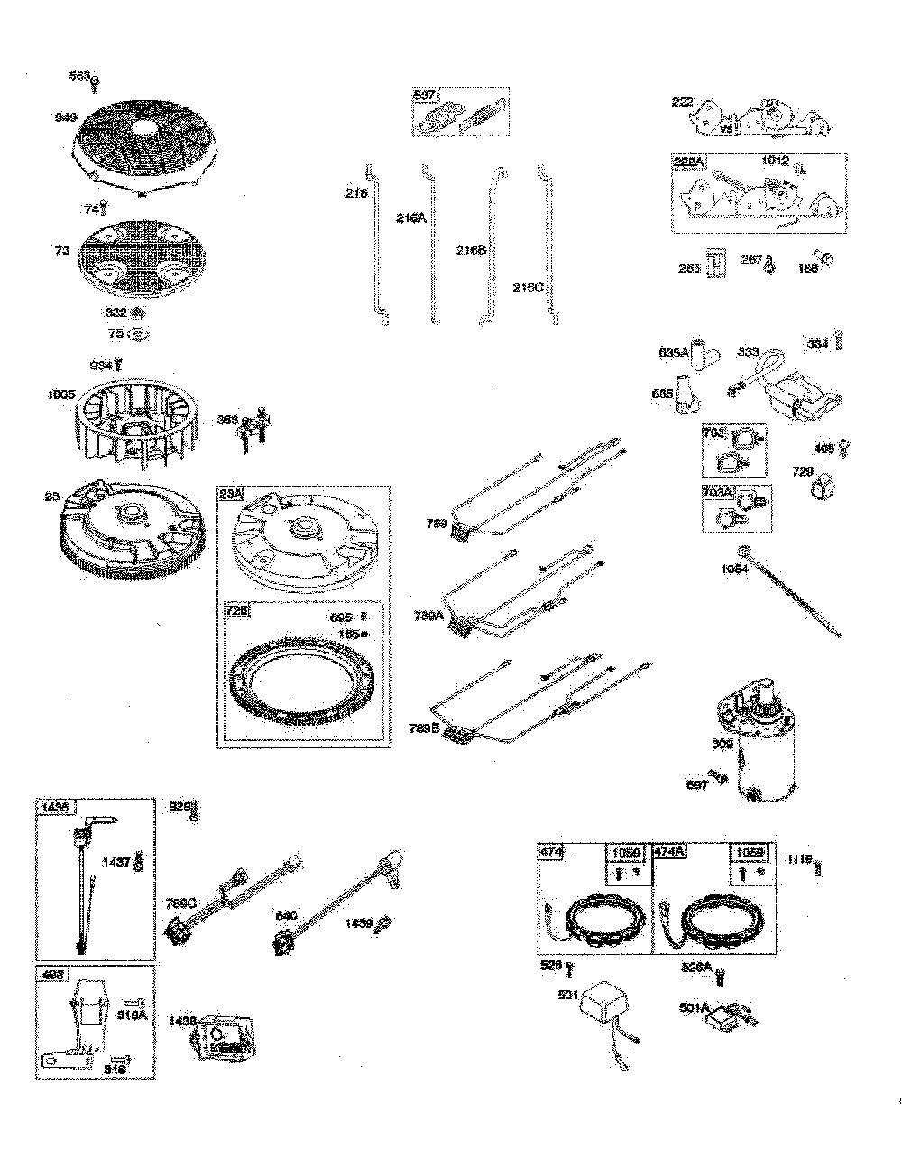 Flywheel/alterntor/starter Diagram and Parts List for Z246I-967323901-00  Husqvarna Lawn Mower