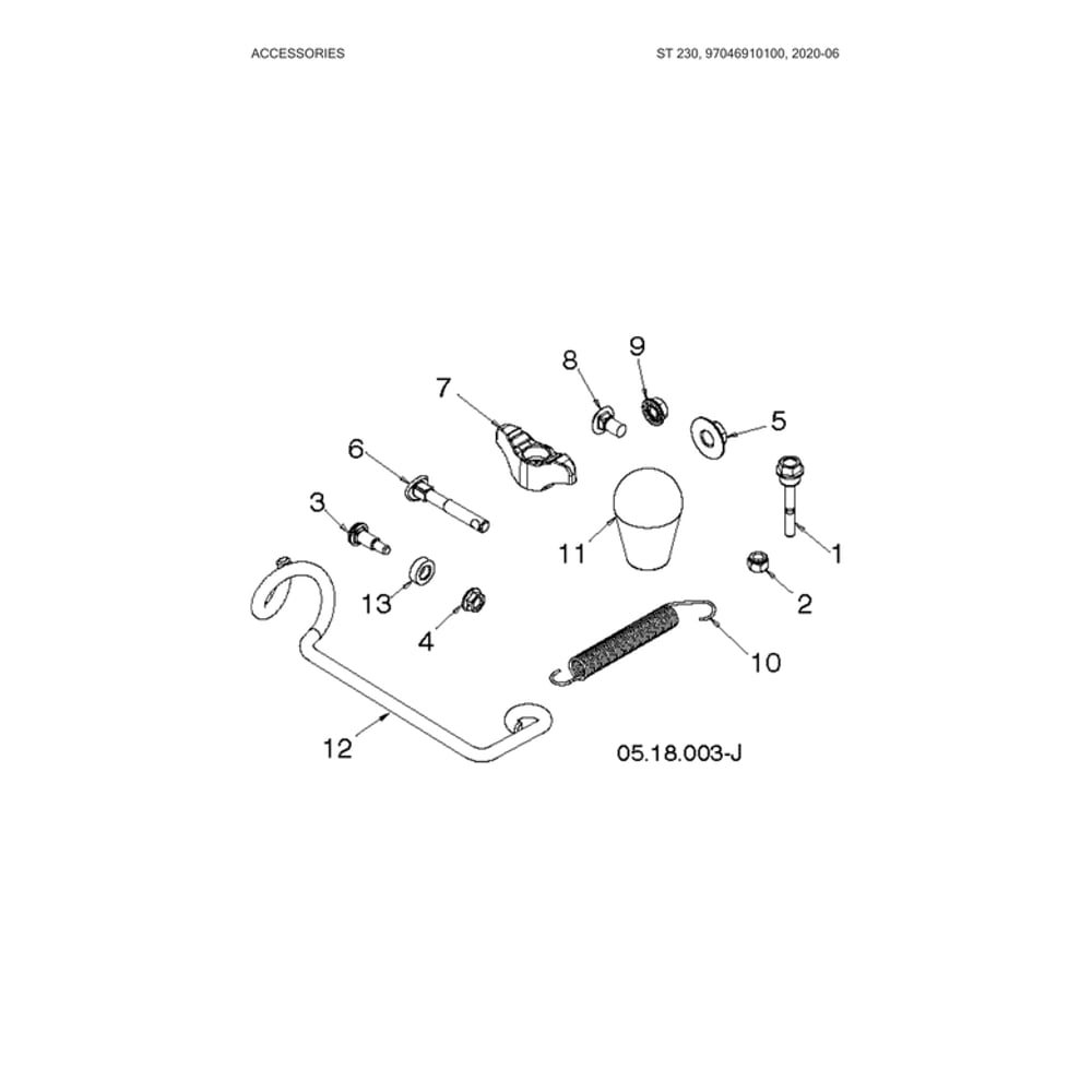 Accessories 2 Diagram and Parts List for 970528802  Husqvarna Snow Blower