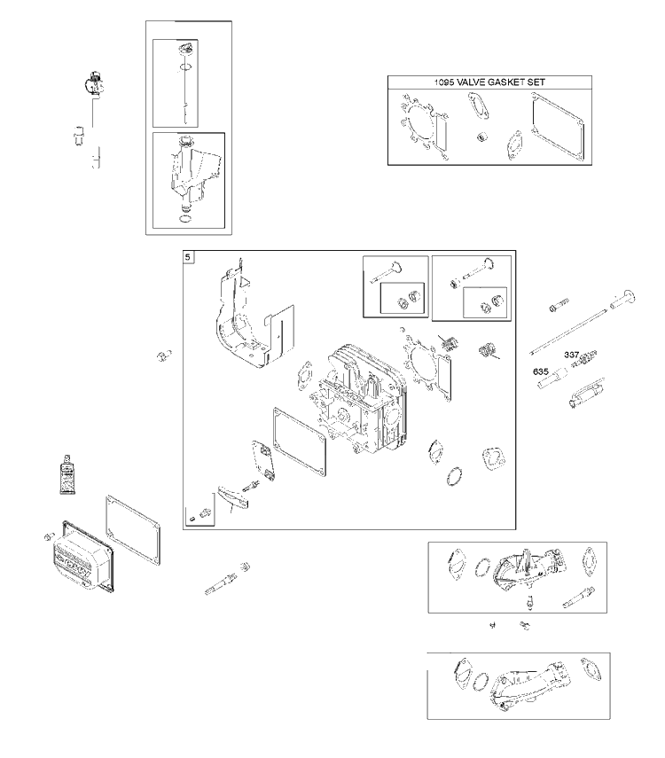 Cylinder Cover Diagram and Parts List for 31U9770001B1 2017-01 Husqvarna Engine