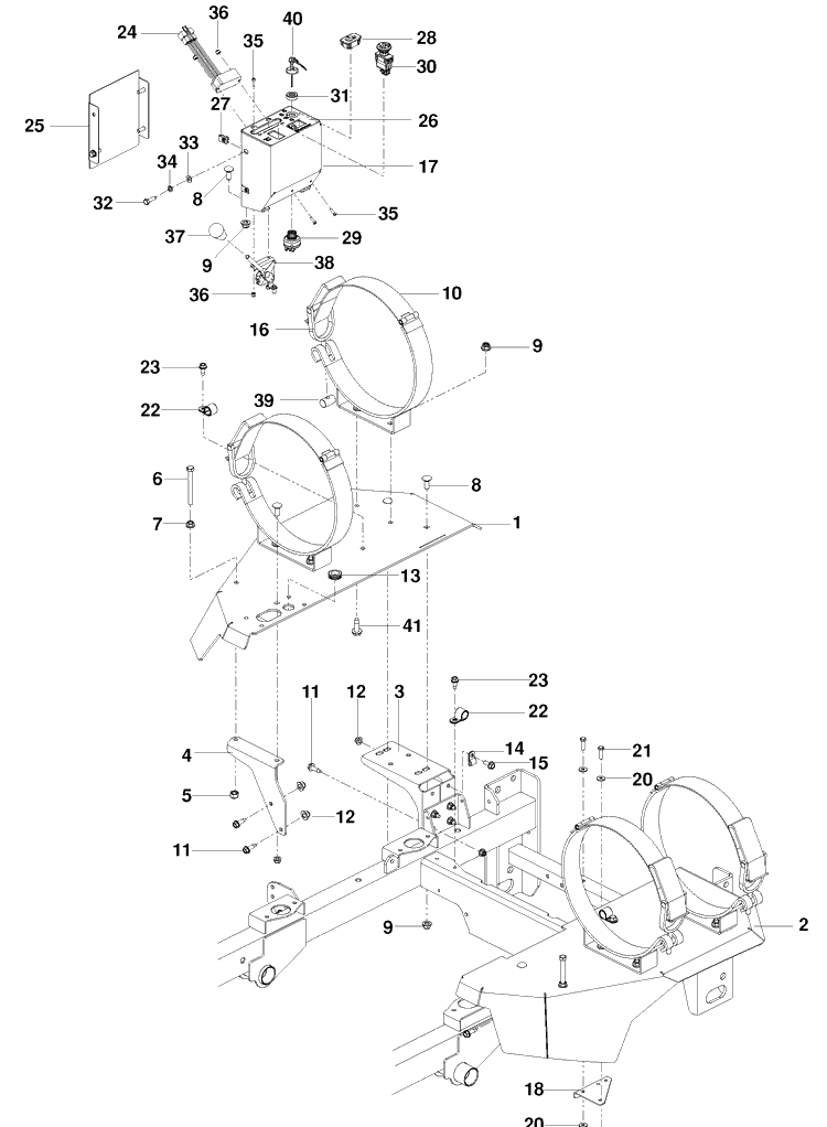 Ignition System 2 Diagram and Parts List for PZ6029PFX (966062201)(2010-01) Husqvarna Lawn Mower