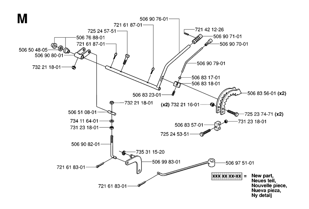 Controls 3 Diagram and Parts List for R15C (965070501)(2006-01) Husqvarna Lawn Tractor