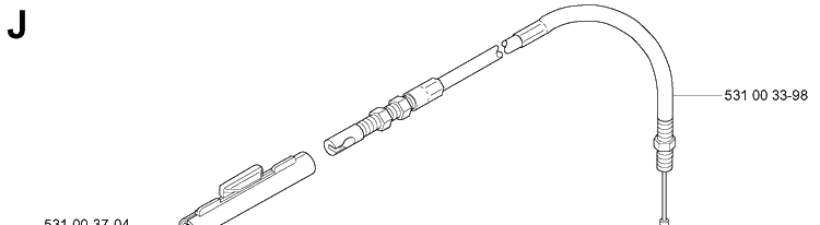 Throttle Controls Diagram and Parts List for 165BT 20041800001-Current Husqvarna Leaf Blower / Vacuum