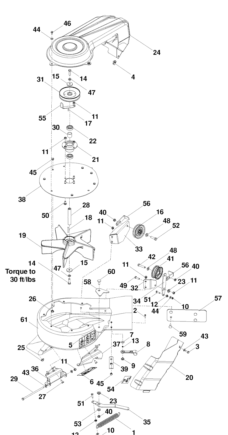 Repair Parts 2 Diagram and Parts List for H348F (966529202-966046001-966529102-960730019)(2010-02) Husqvarna Lawn Tractor Accessories