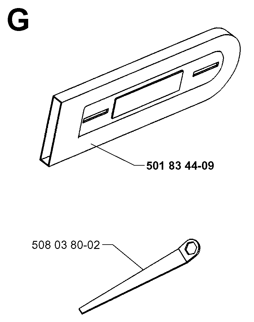 Accessories Diagram and Parts List for 16000 19984000001 Husqvarna Chainsaw