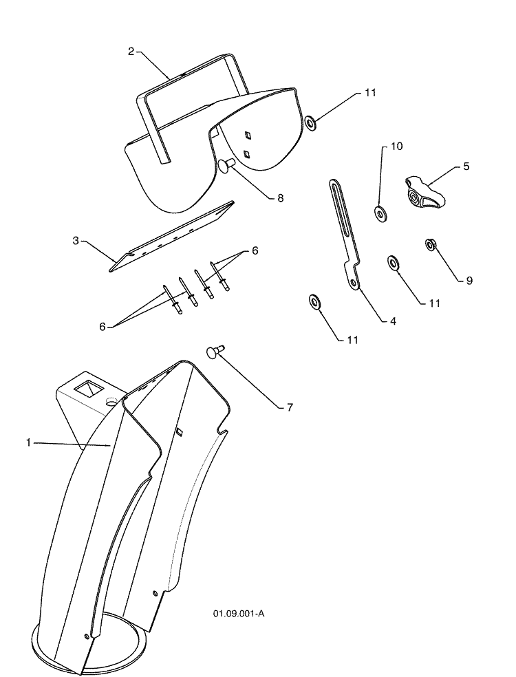 Control Panel / Discharge Chute - A Diagram and Parts List for 924SB (96193004500)(2009-06) Husqvarna Snow Blower
