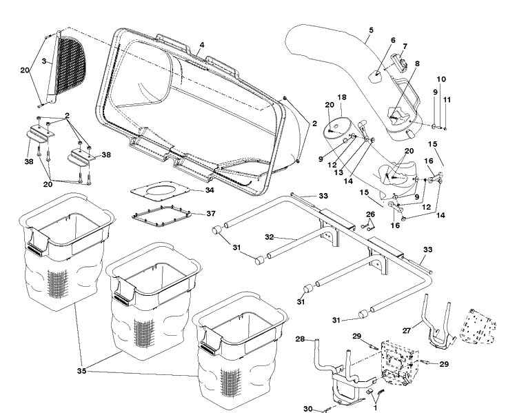 Product Complete Diagram and Parts List for 960730025 2008-12 Husqvarna Lawn Tractor Accessories
