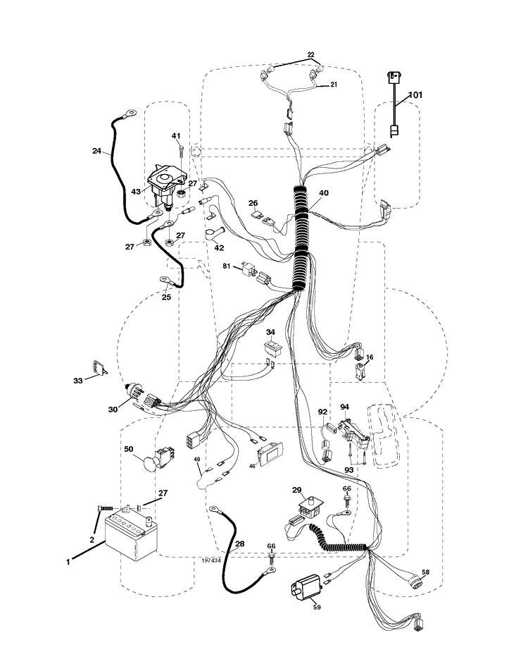 Electrical Diagram and Parts List for CTH150 (96061018100)(2007-04) Husqvarna Lawn Tractor