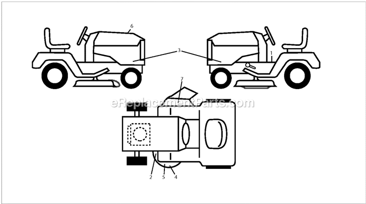 Decals A Diagram and Parts List for TS148XK  Husqvarna Lawn Tractor