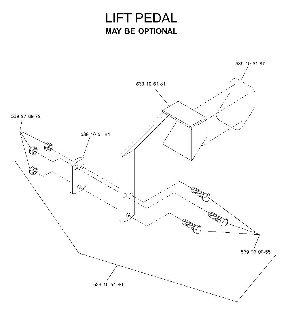 Pedals Diagram and Parts List for IZ5224TLKOA (968999332)(2005-12) Husqvarna Lawn Tractor