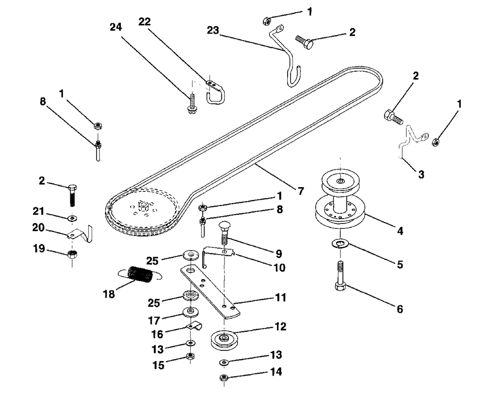 Ground Drive Diagram and Parts List for LR121 (954140001-A)(1997-12) Husqvarna Lawn Tractor