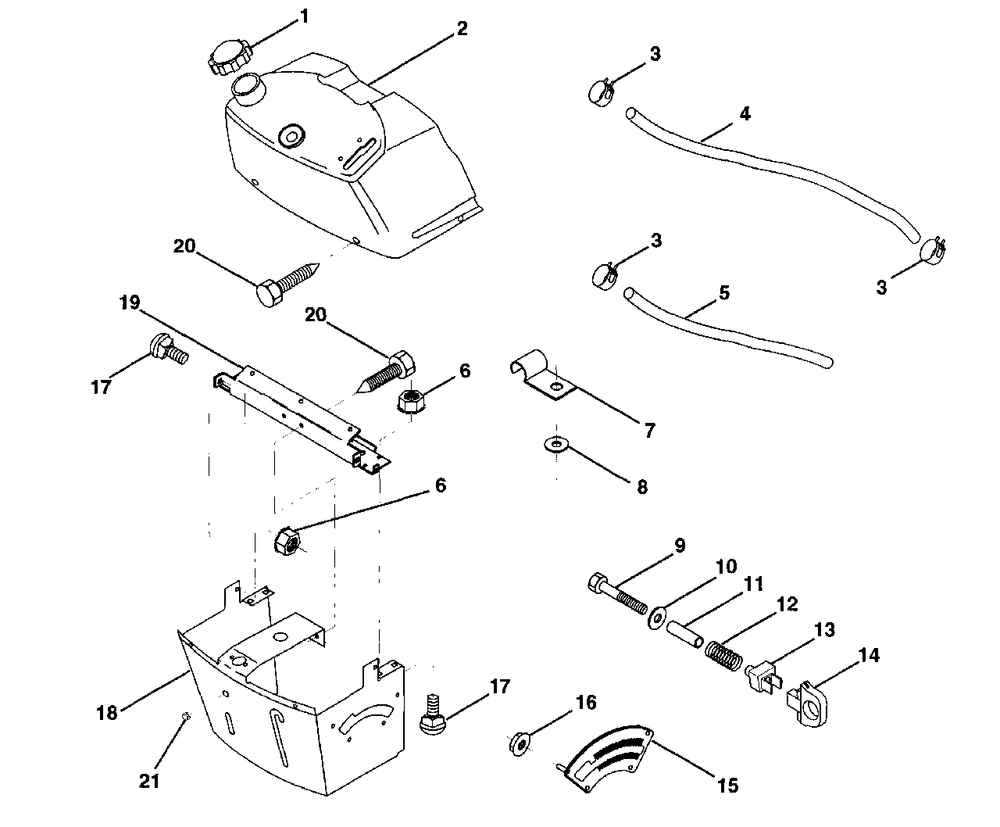 Dash Diagram and Parts List for LR121 (954140001-A)(1997-12) Husqvarna Lawn Tractor