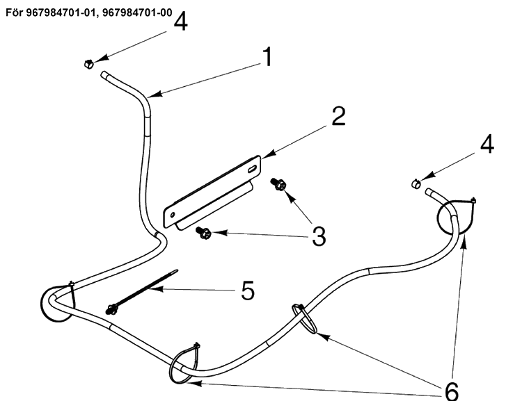 Fuel System - Vapor Line Diagram and Parts List for Z454 (96798470101)(2020-04) Husqvarna Lawn Mower