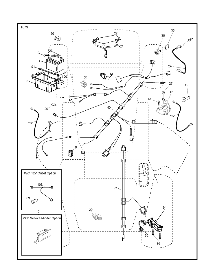 Electrical Diagram and Parts List for YTH150 (96041002204)(2010-01) Husqvarna Lawn Tractor
