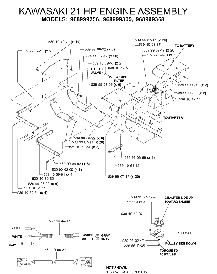 Engine 2 Diagram and Parts List for IZ5223 (968999258)(2005-12) Husqvarna Lawn Mower