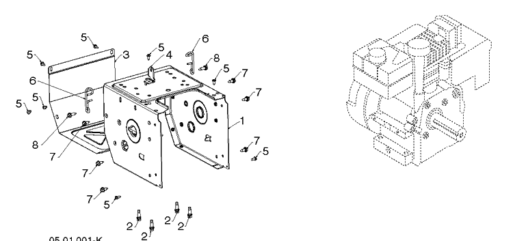 Chassis, Engine And Pulleys 1 Diagram and Parts List for ST227 (97046890100)(2020-05) Husqvarna Snow Blower
