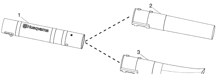 Diagram 3 Diagram and Parts List for 125B (LOWES)(2008-10) Husqvarna Leaf Blower / Vacuum