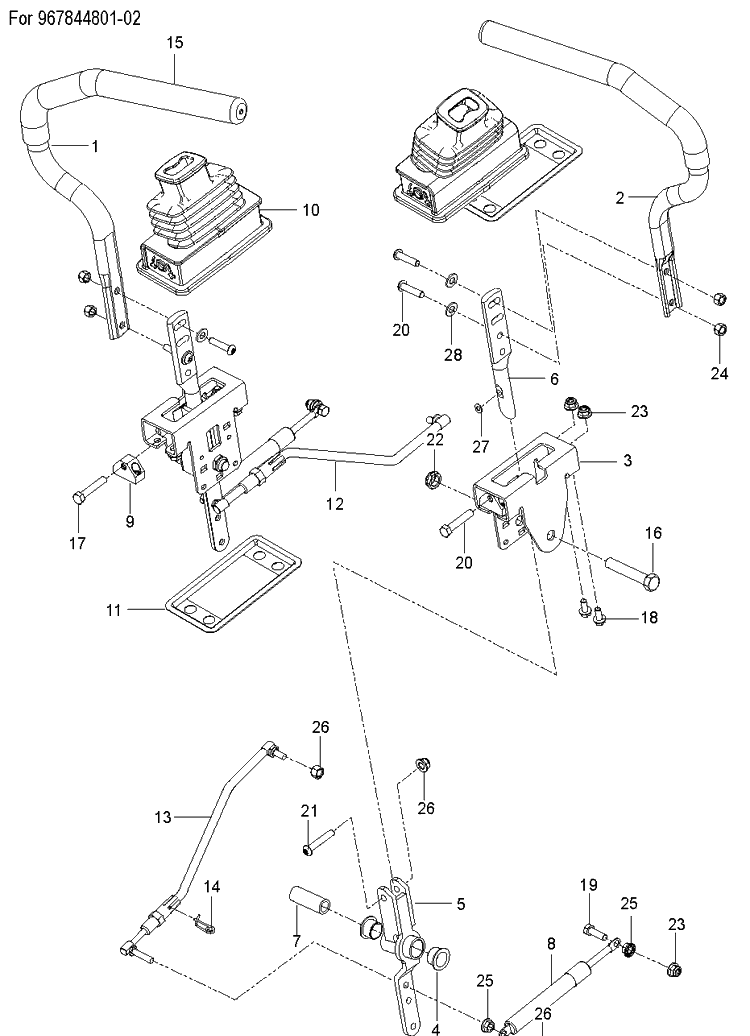 Steering Diagram and Parts List for Z248F  Husqvarna Lawn Mower