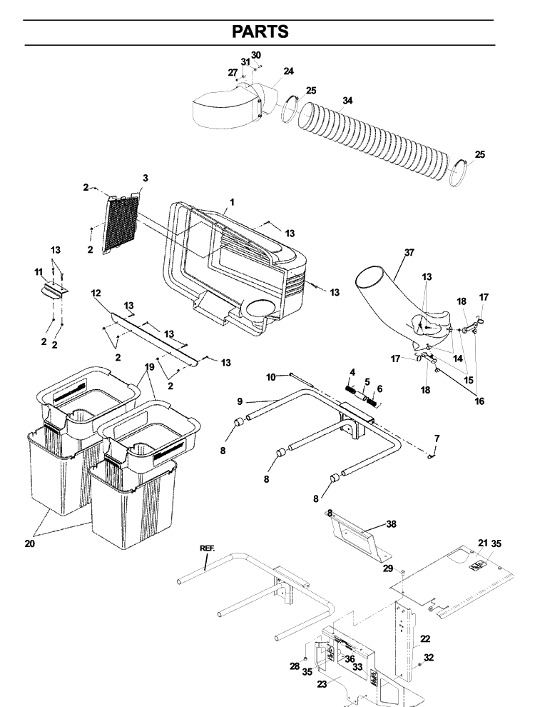 Product Complete Diagram and Parts List for 110164 2006-02 Husqvarna Lawn Tractor Accessories