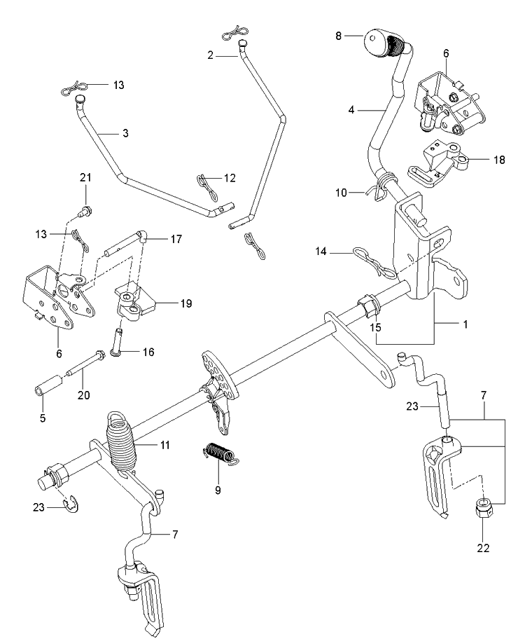 Mower Lift / Deck Lift Diagram and Parts List for Z248F (96795390300)(2018-10) Husqvarna Lawn Mower