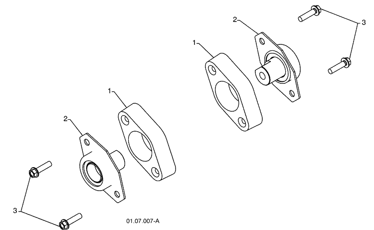 Auger Bearing / Skids Diagram and Parts List for 1330SBXLSB (96193004100)(2008-11) Husqvarna Snow Blower