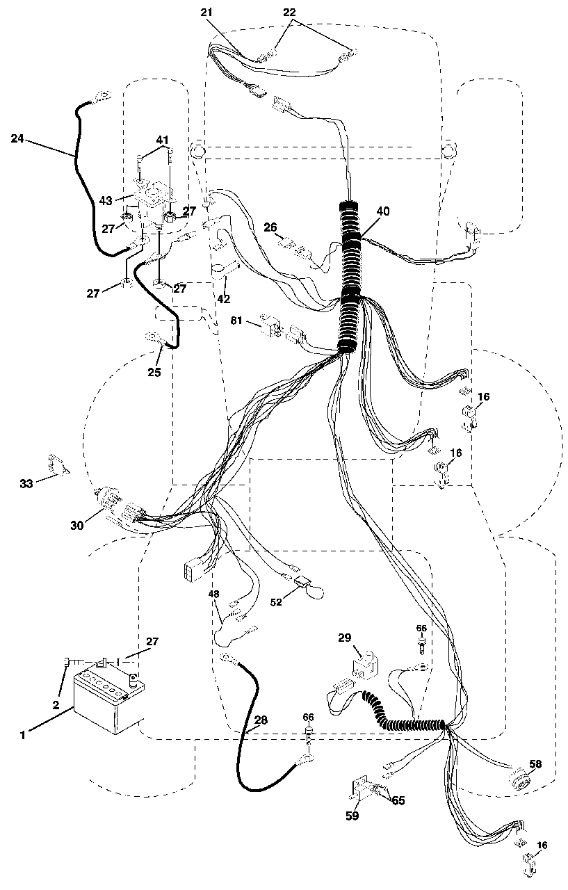 Electrical Diagram and Parts List for CT130 (954170017-C)(2000-02) Husqvarna Lawn Tractor