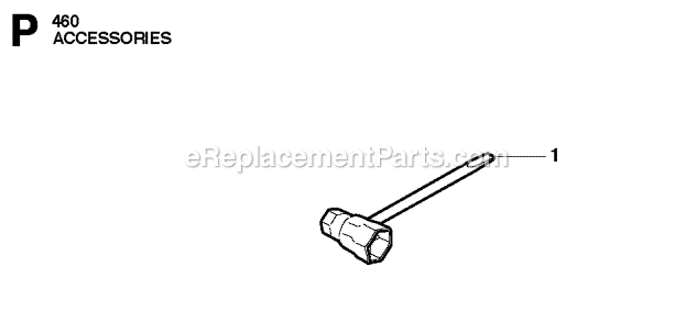 Accessories Diagram and Parts List for 460RANCHER  Husqvarna Chainsaw