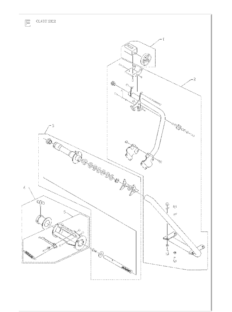 Frame Diagram and Parts List for CL400I (970549301)(2021-12) Husqvarna Lawn Tractor Accessories