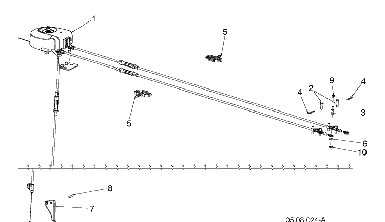 Control Panel And Discharge Chute 9 Diagram and Parts List for ST430T (96193013402)(2020-06) Husqvarna Snow Blower